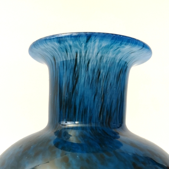 Vintage Squat Vase by Well-known Glass Artist Bertil Vallien, Kosta Boda, Signed - Picture 4 of 6